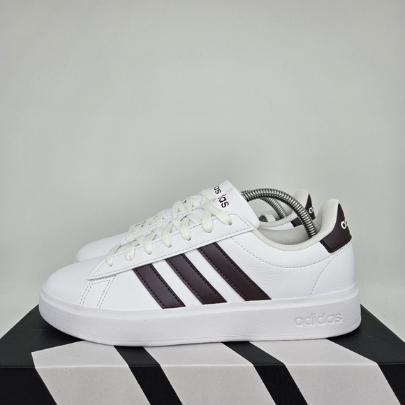 adidas Shoes - New Adidas Grand Court 2.0 White Brown ID2978 Women's Shoes Size 7